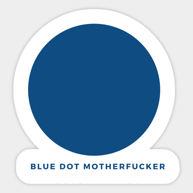 Blue Dot MF Sticker by Omaha NE